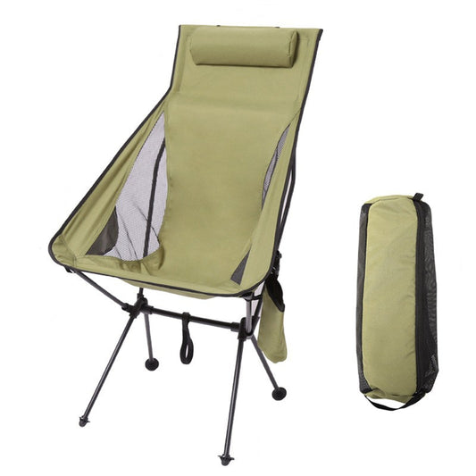 Outdoor Folding chair camping portable widened ultra light aluminum alloy leisure sketch beach camping fishing breathable chair