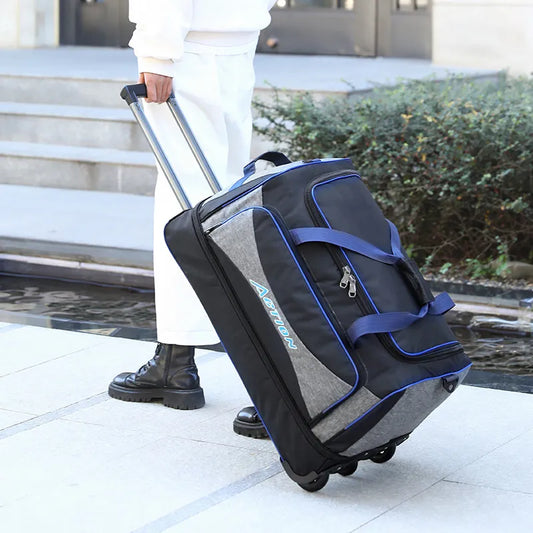 Large capacity Trolley Bag Travel Suitcase Boarding Bag Oxford waterproof Luggage Bag Rolling Luggage with Wheels