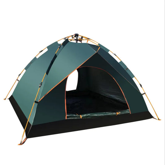 Automatic Camping Tent, 3-4 Person Family Tent False two-layer Instant Setup Protable Backpacking Tent for Hiking Travel